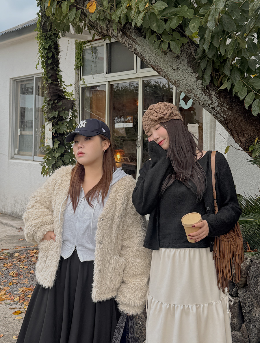 Linmuah quilting Fur Jacket(1.5Ounce)