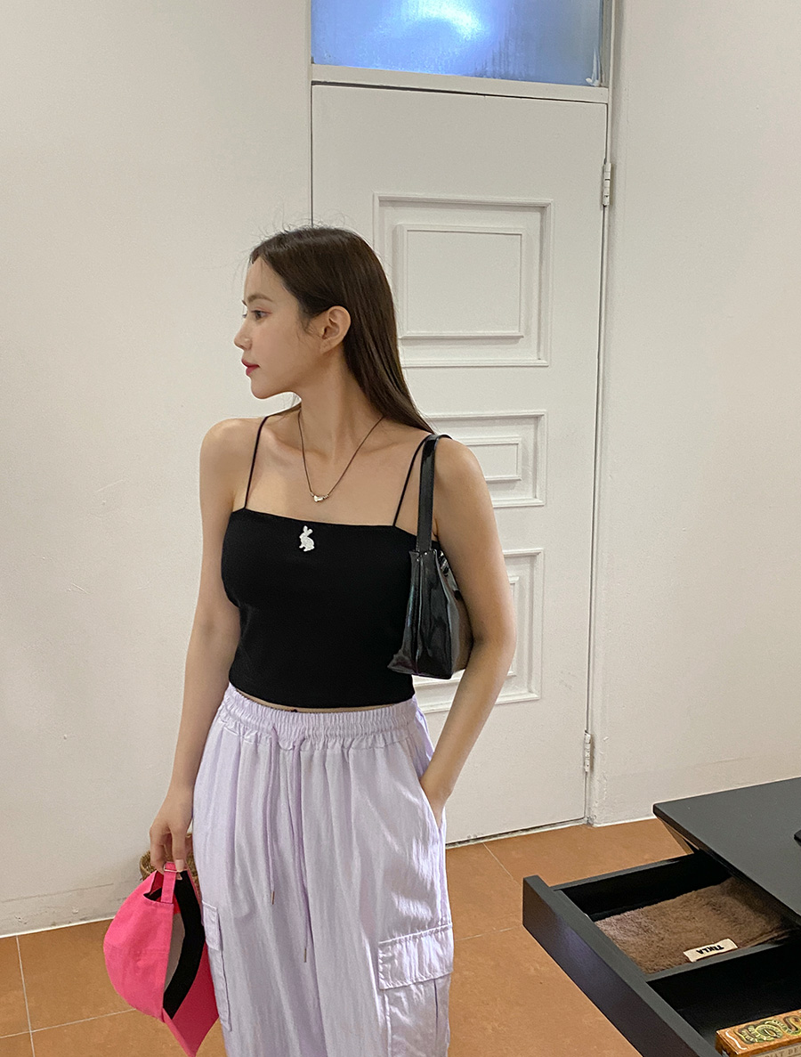 Dama heel Span embroidery String Sleeveless