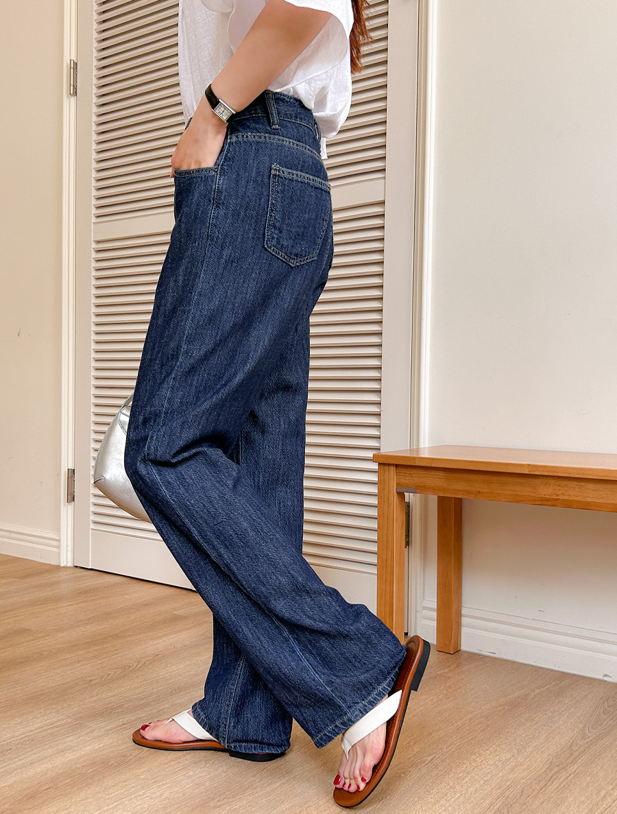 [Daily Pants] Goichen Wide Denim Pants