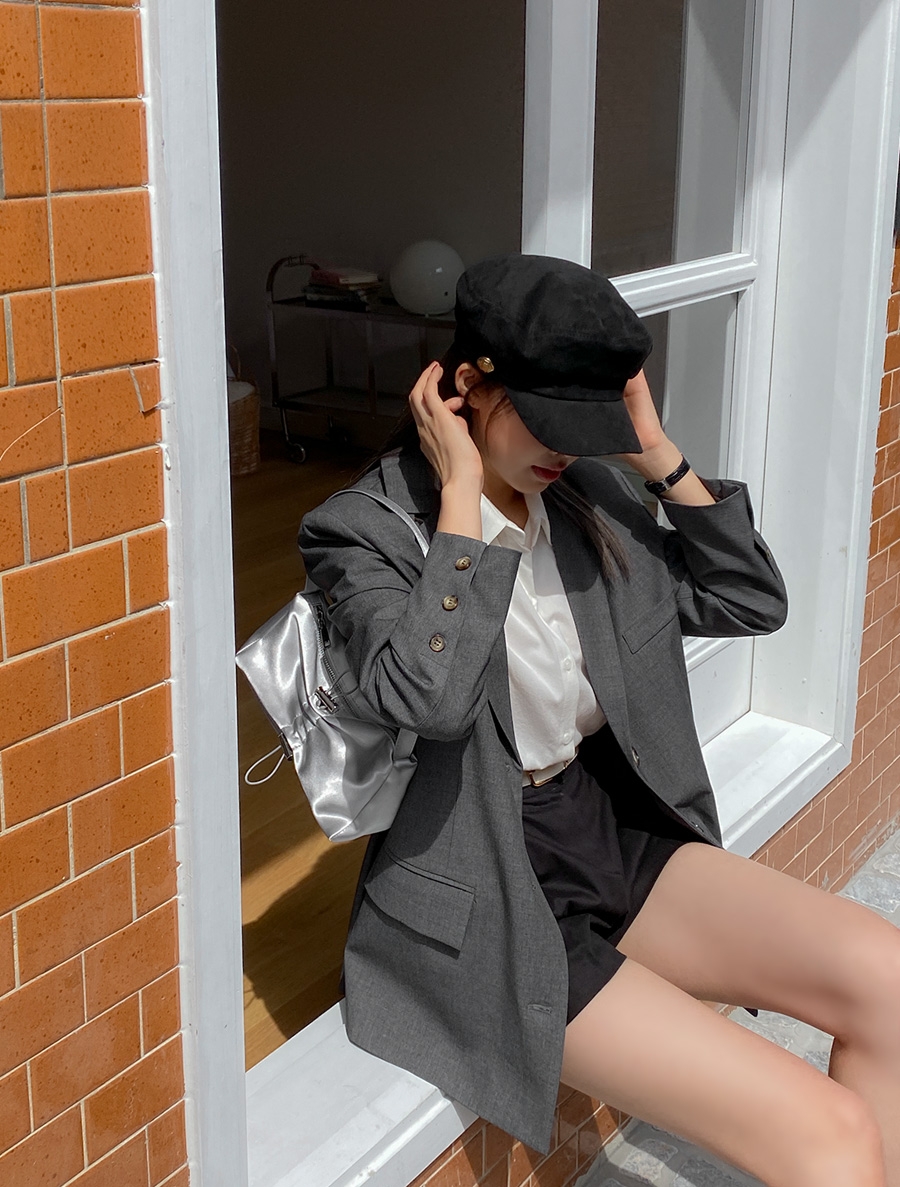 [EVELLET] Puari overfit single jacket