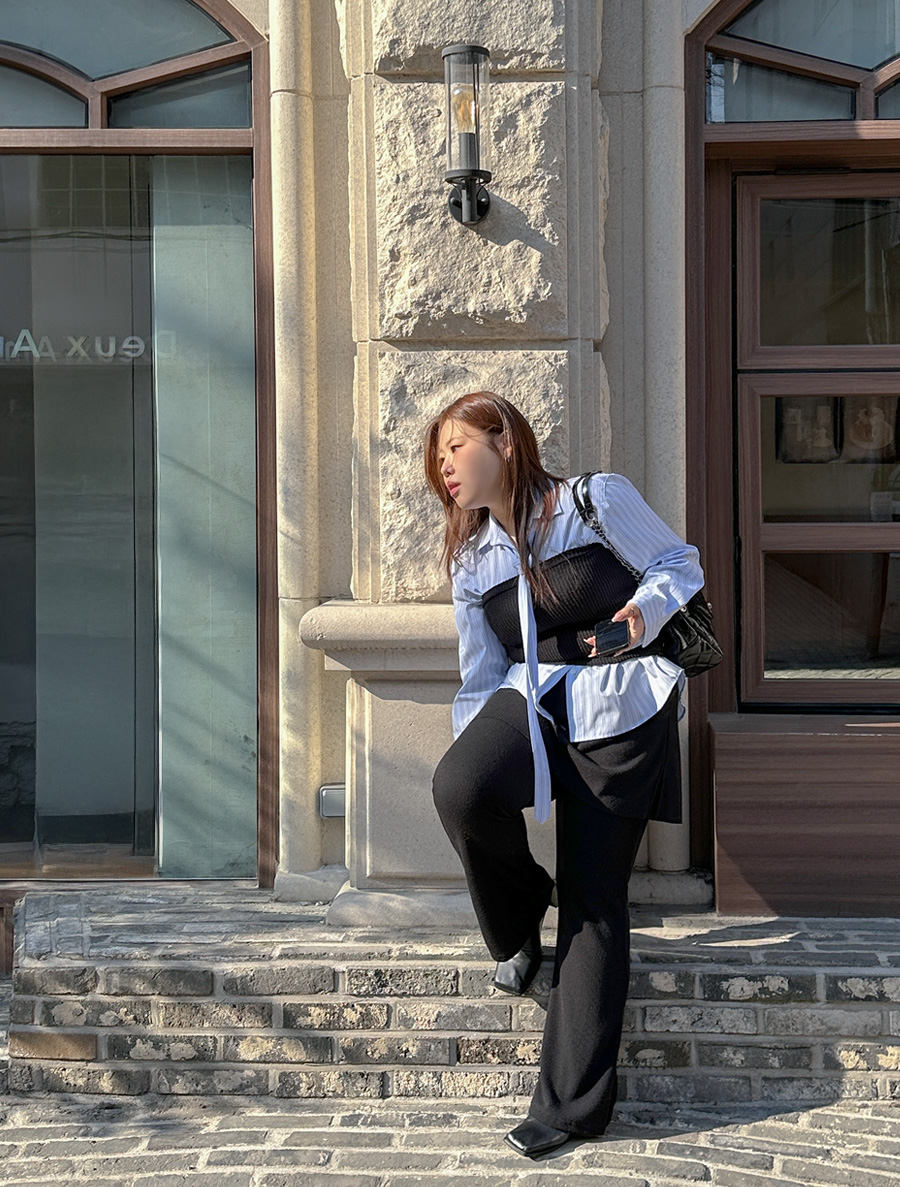 Pointe Du Ribbed Knit Tube Top