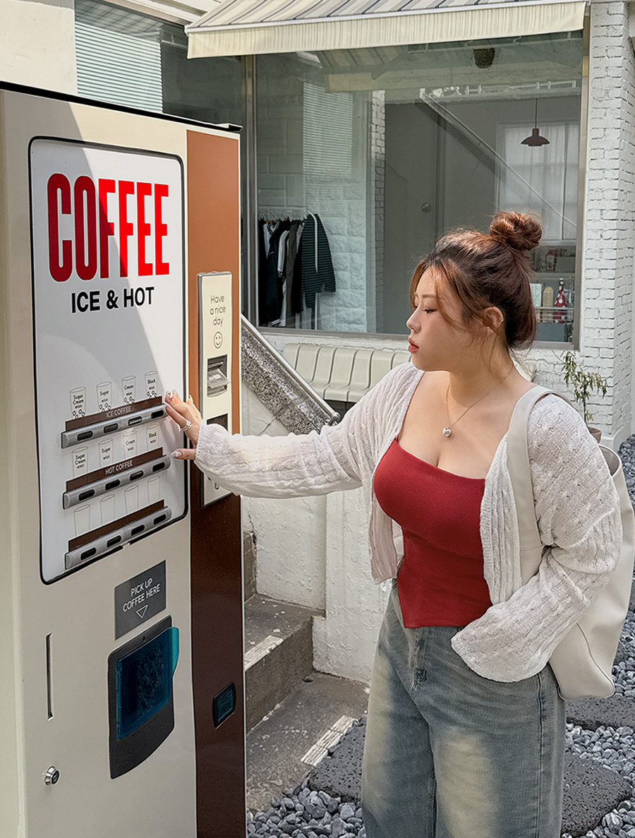 Hention Diagonal Cap Sleeveless