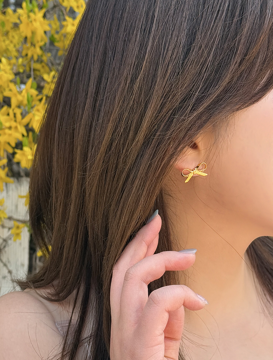 Muhepi bowknot earring