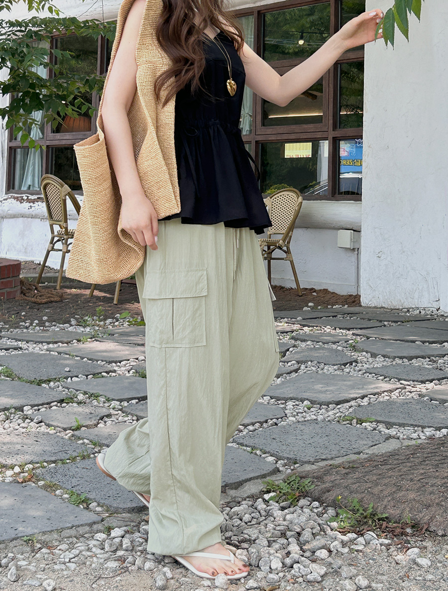 TwentyMu Nylon Cargo Long Jogger Pants