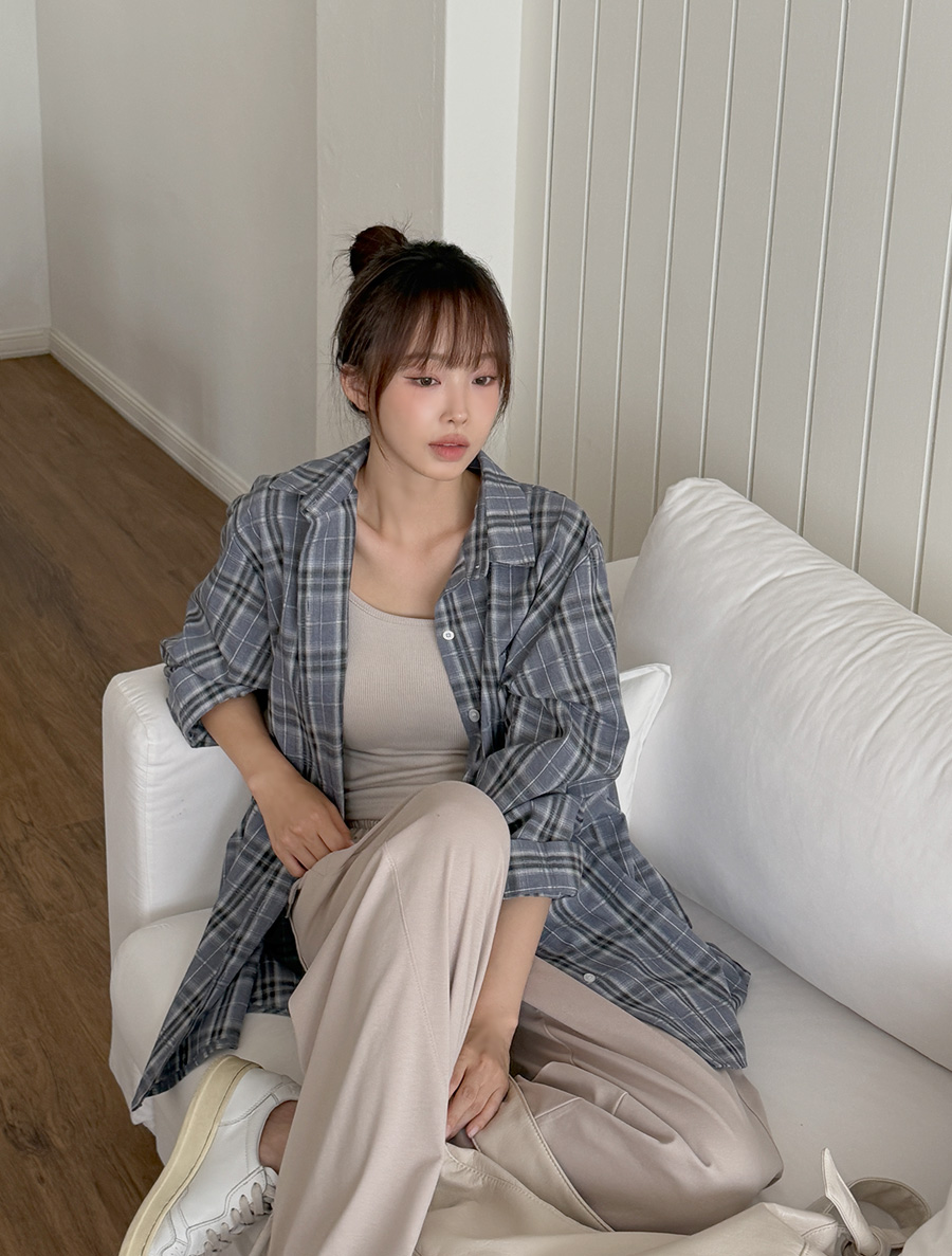 Undre Plaid Check Collar Shirt