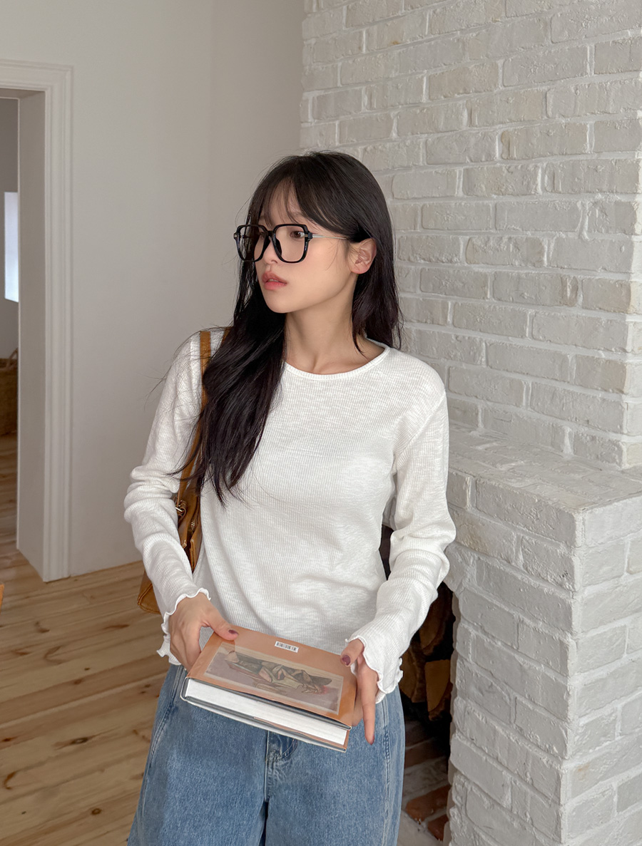 Half-length modal wave T-shirt