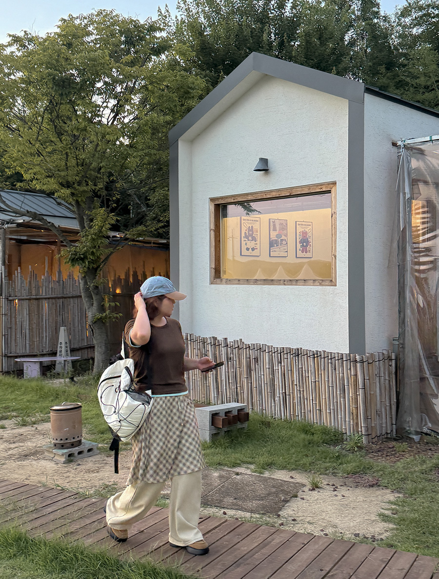 Perco string Plaid Check Waistband Skirt