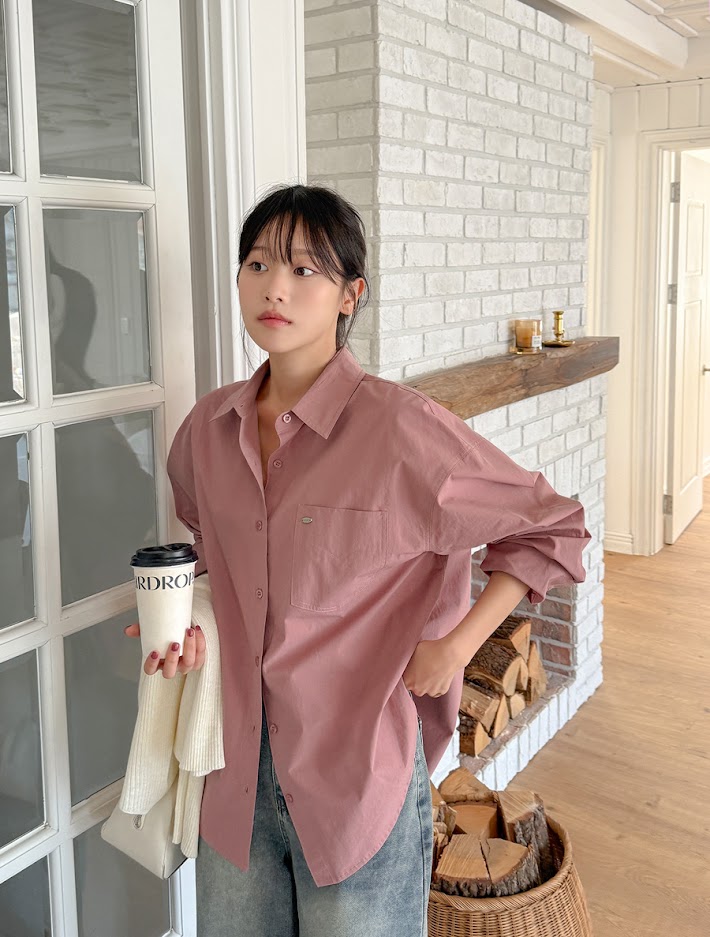 [EVELLET] Clied Cotton Basic Shirt