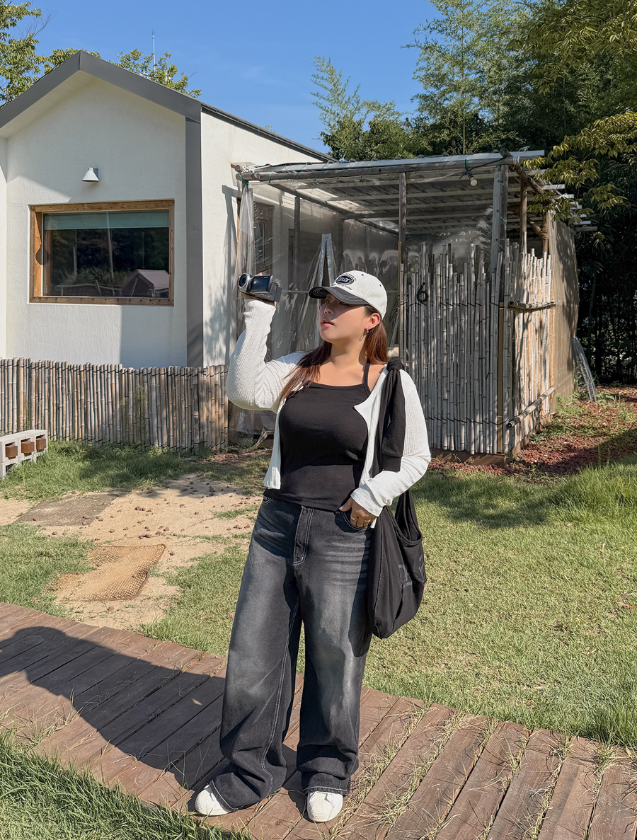 Tonyf Stitch Wide Long Denim Pants