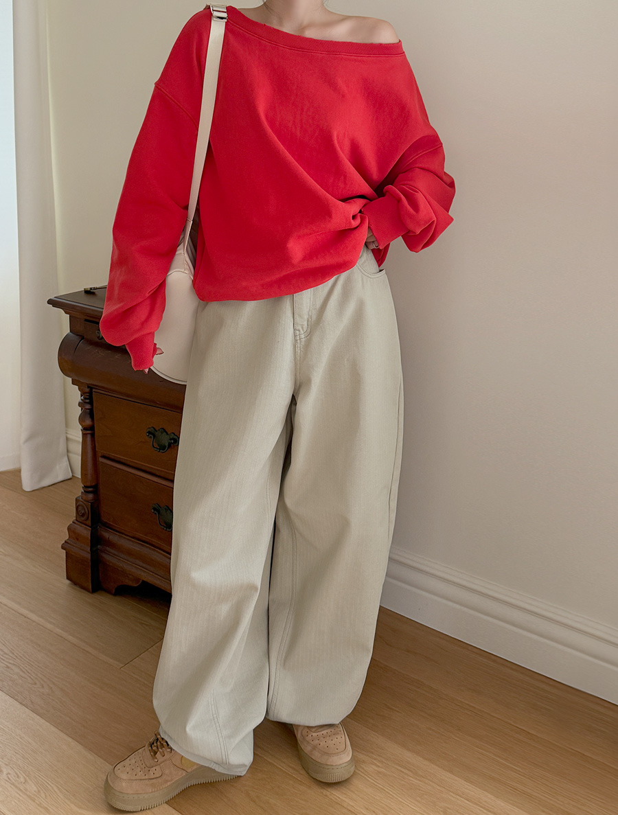 Harpent ST Wide Long Denim Pants