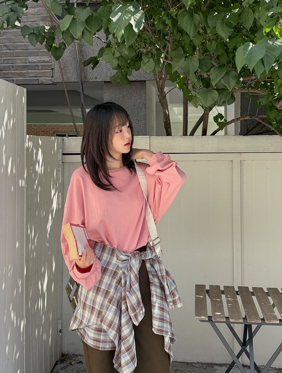 [EVELLET] Divya Cotton Silk Loose Fit T-shirt