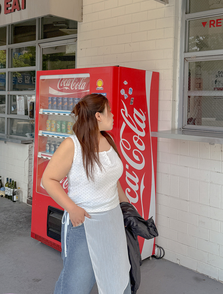 Centoph Dot Button Sleeveless