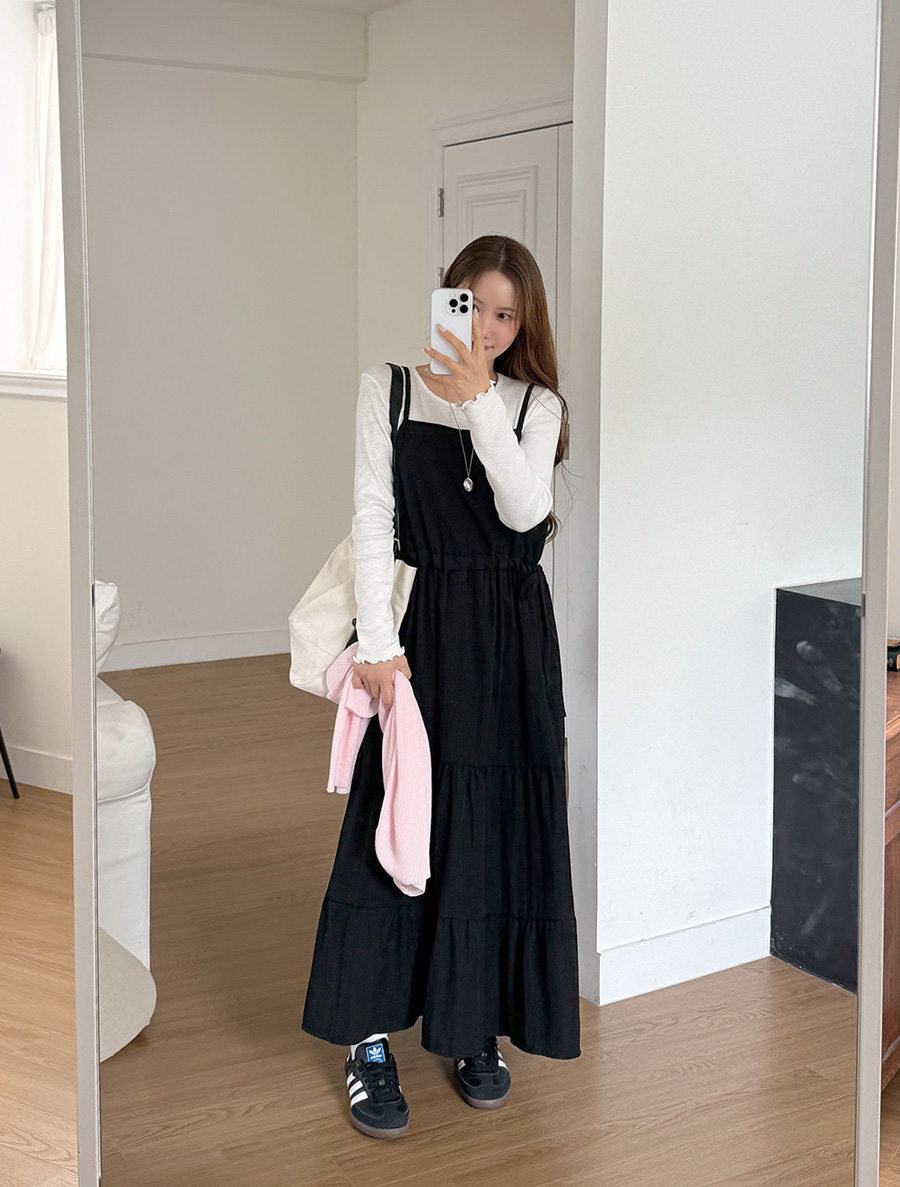 Mutua Tiered Long Bustier Dress