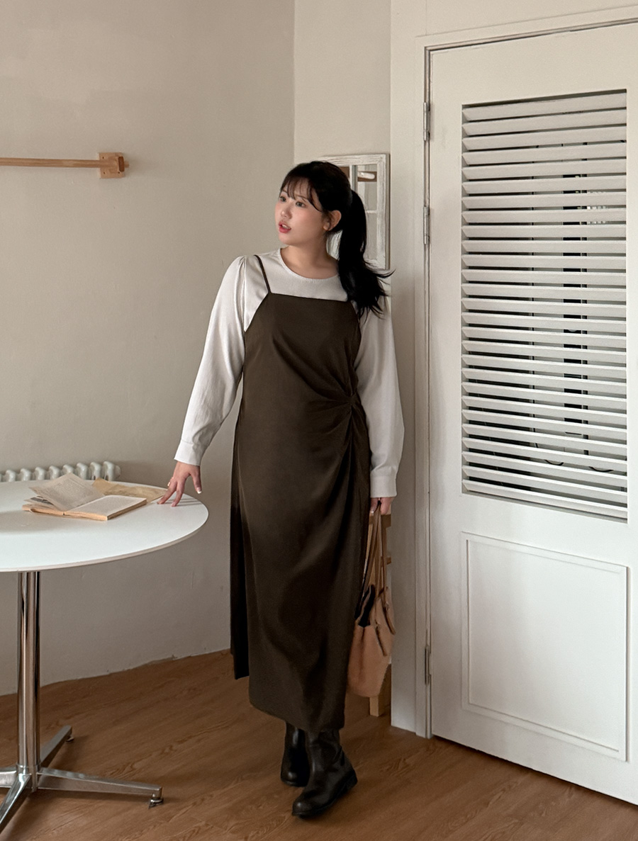 [EVELLET] Robeno Pintuck Bustier Dress