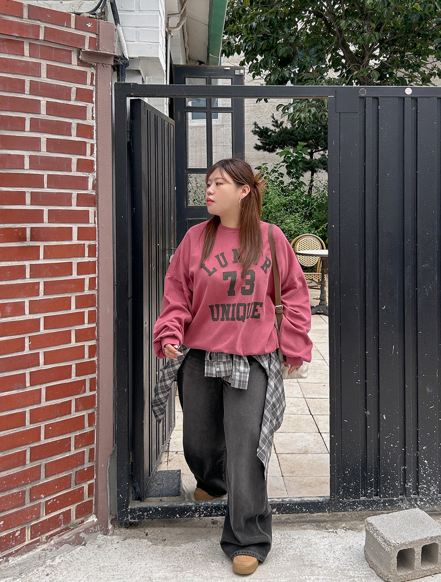 Enterp Washing Wide Long Denim Pants