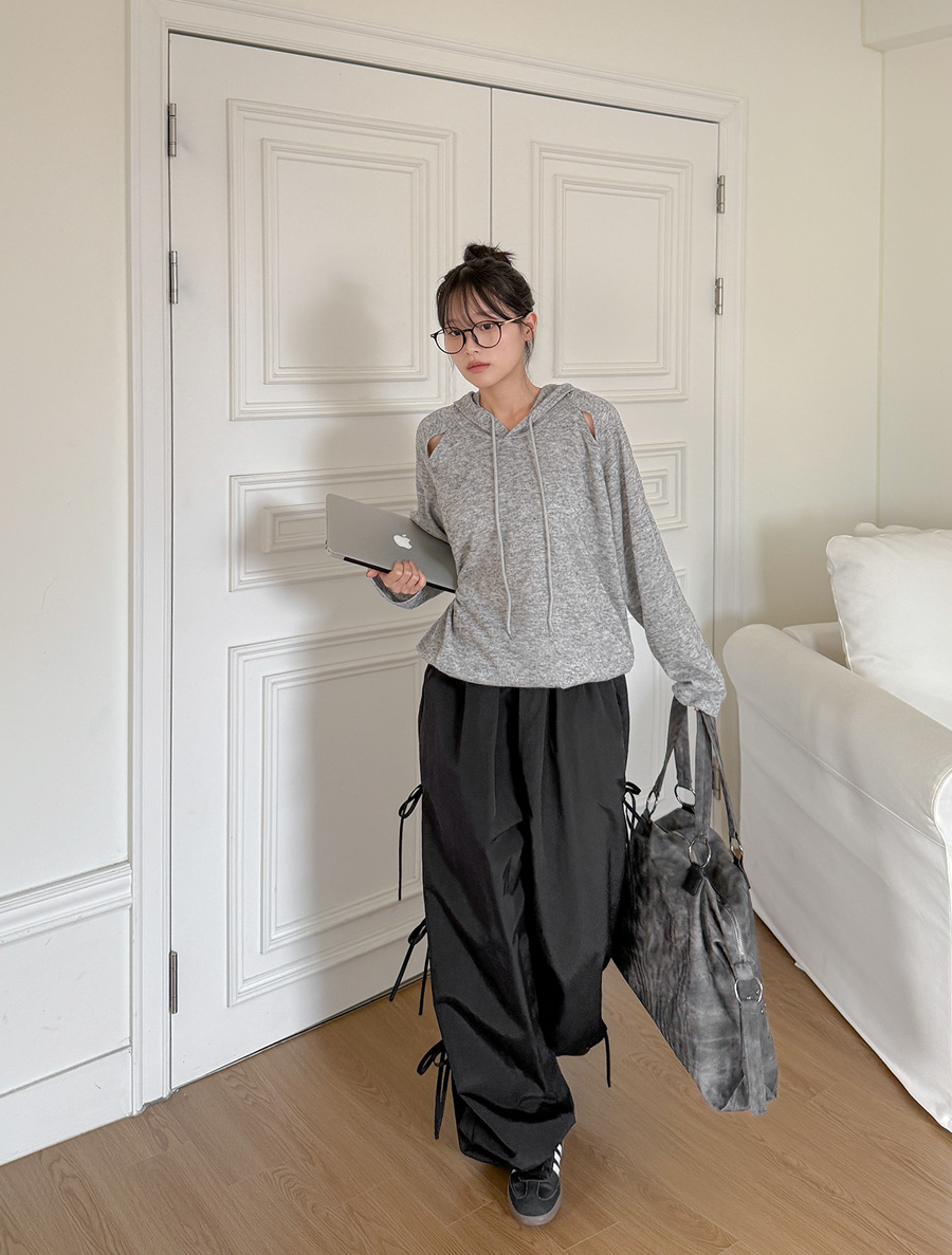 [EVELLET] Kenny's Cutout Nagrang Hood T-shirt