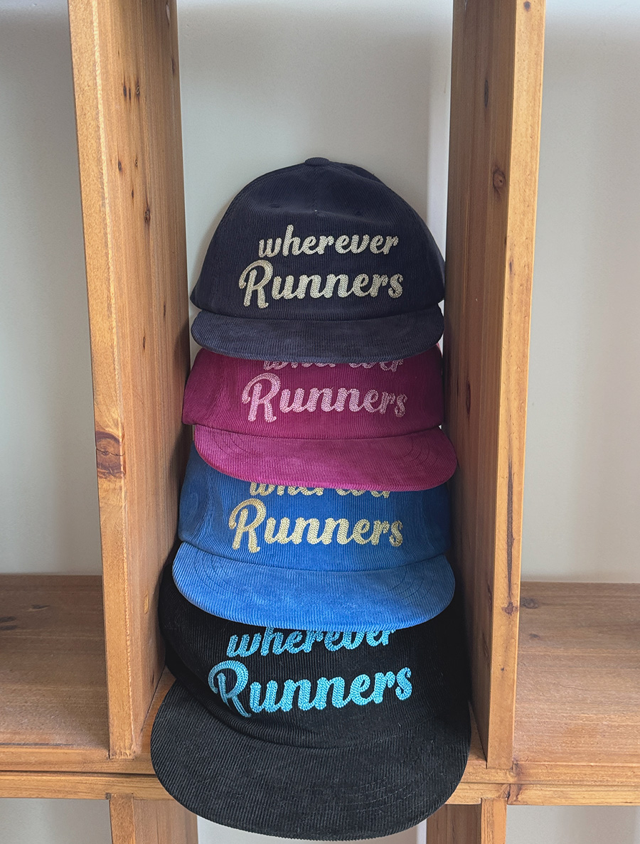 Branell Corduroy Graphic Print Camp Cap