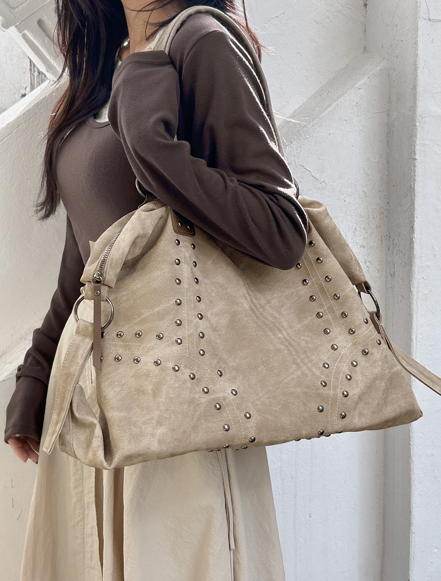 Nimua Stud Large Shoulder Bag