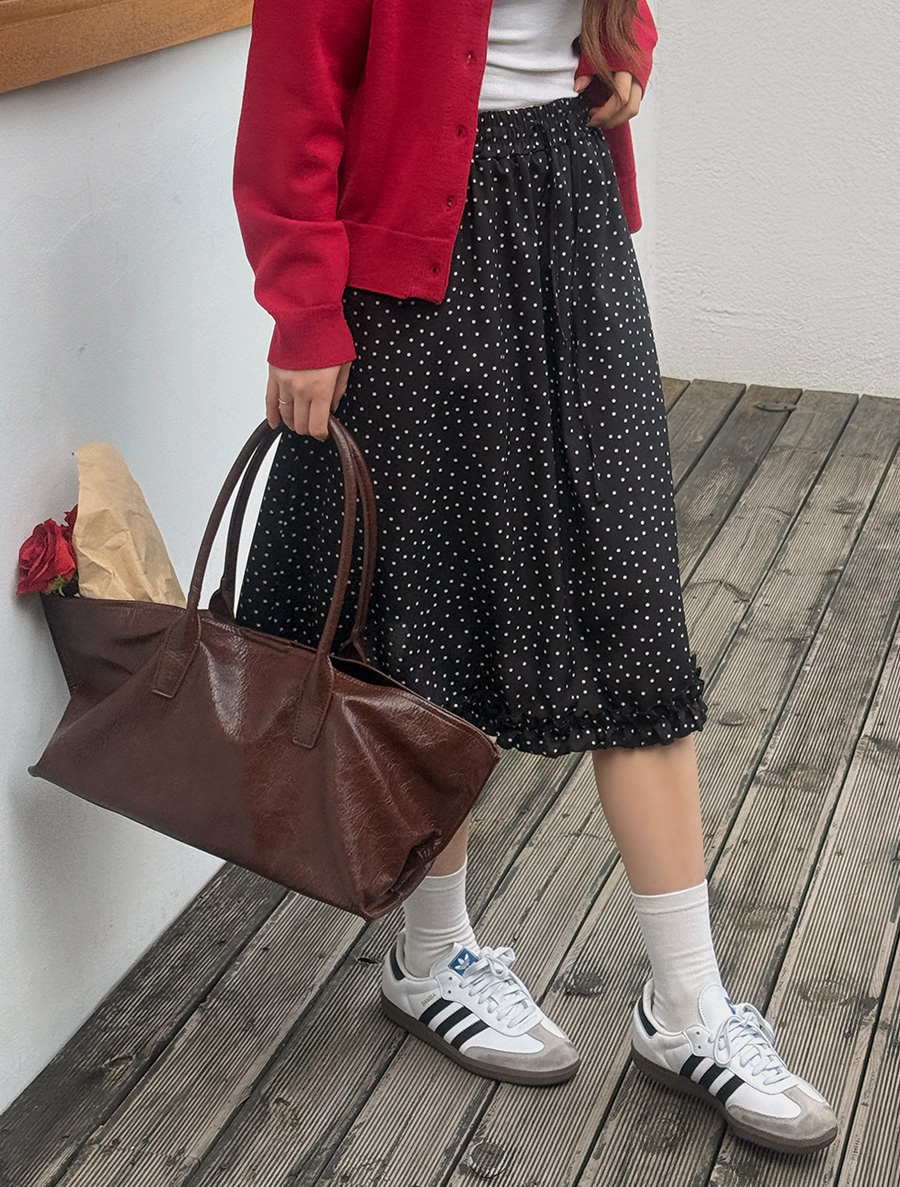 Irene Dot Frill Skirt