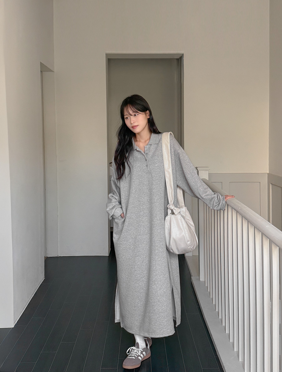 Ruffa Juri Team Collar Long Dress