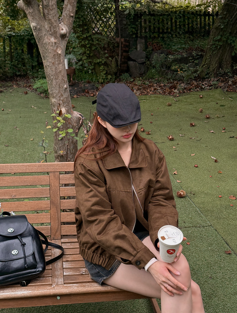 Camur Suede Blue Jacket