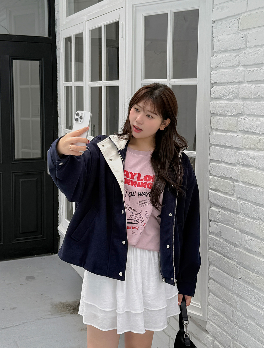 Mubuck Corduroy Contrast String Jacket