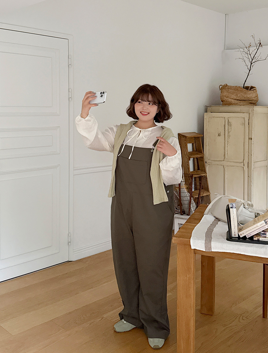 Entour Pocket Cotton Suspender Pants