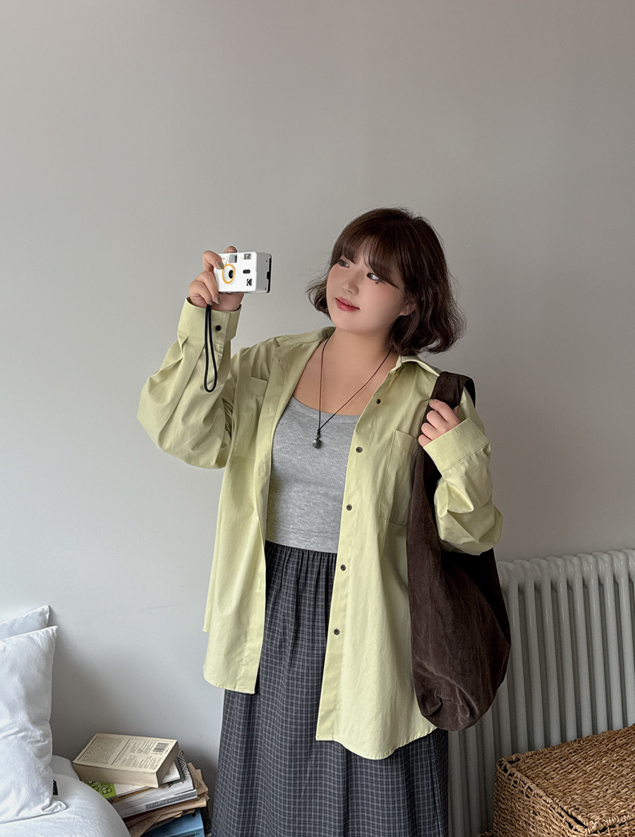 Danae Pocket Cotton Collar Shirt