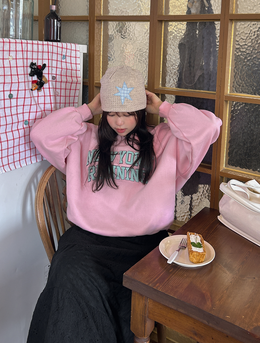 Laozun Patch Wool Waffle Beanie