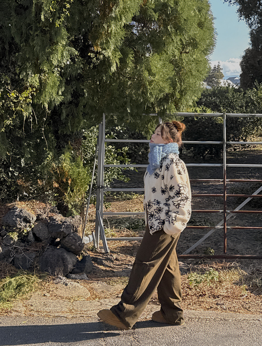 Puua Flower Dumble Zip up