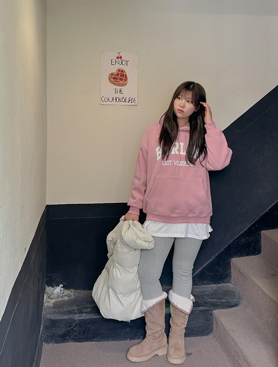 Temudi Peach Fleece Basic Leggings