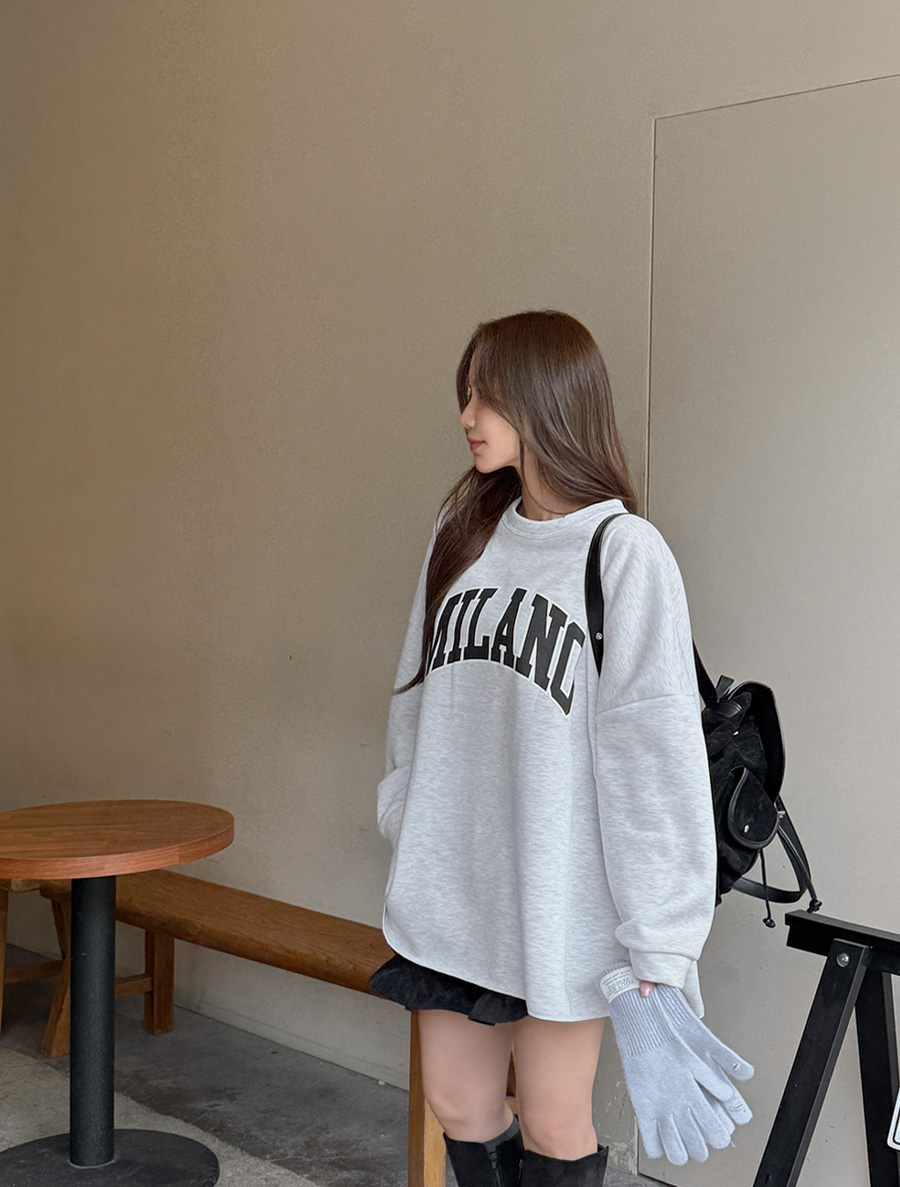 FUHETI fleece Graphic Print T-shirt