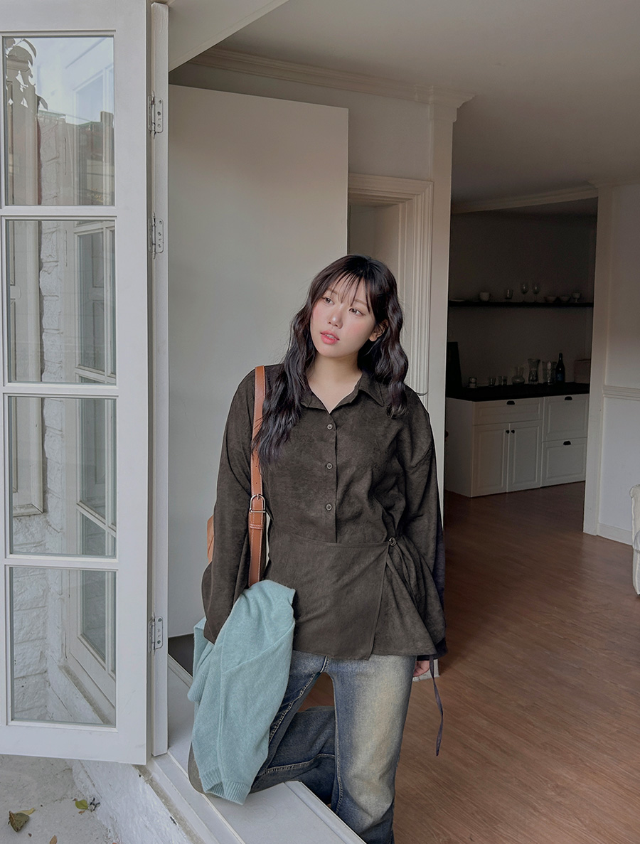 Ravint Suede wrap Shirt