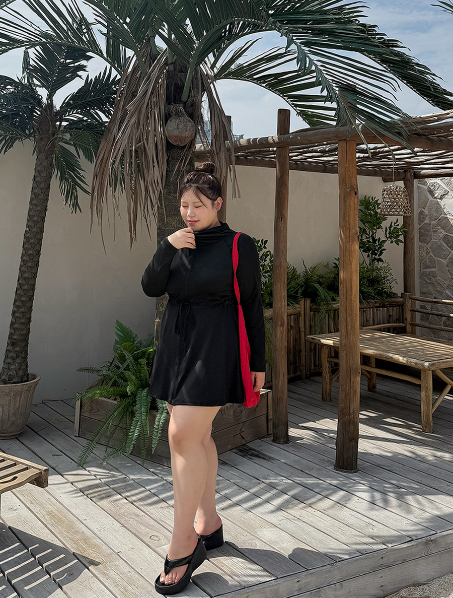 [EVELLET] Beringd Zip up rash guard