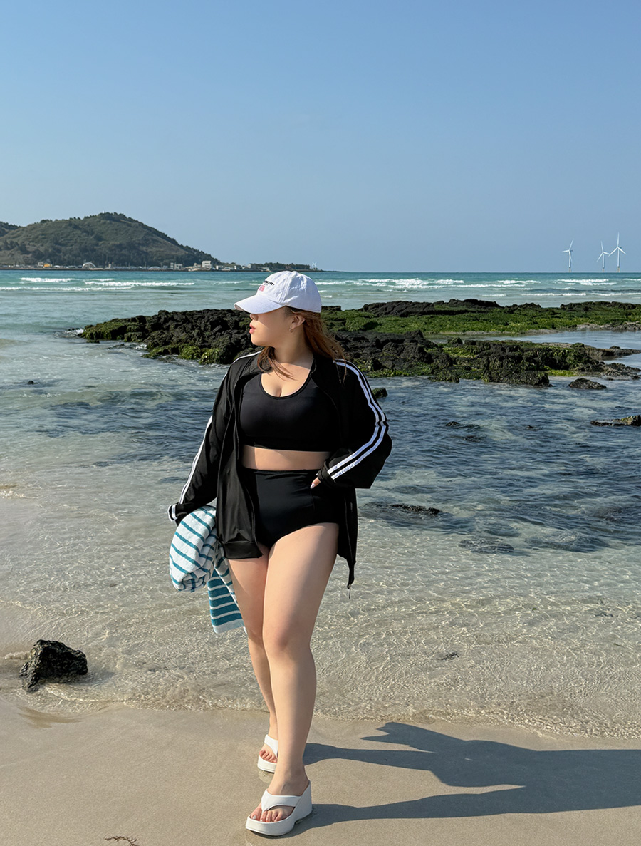 [EVELLET] Retiven Zip up Rash Guard