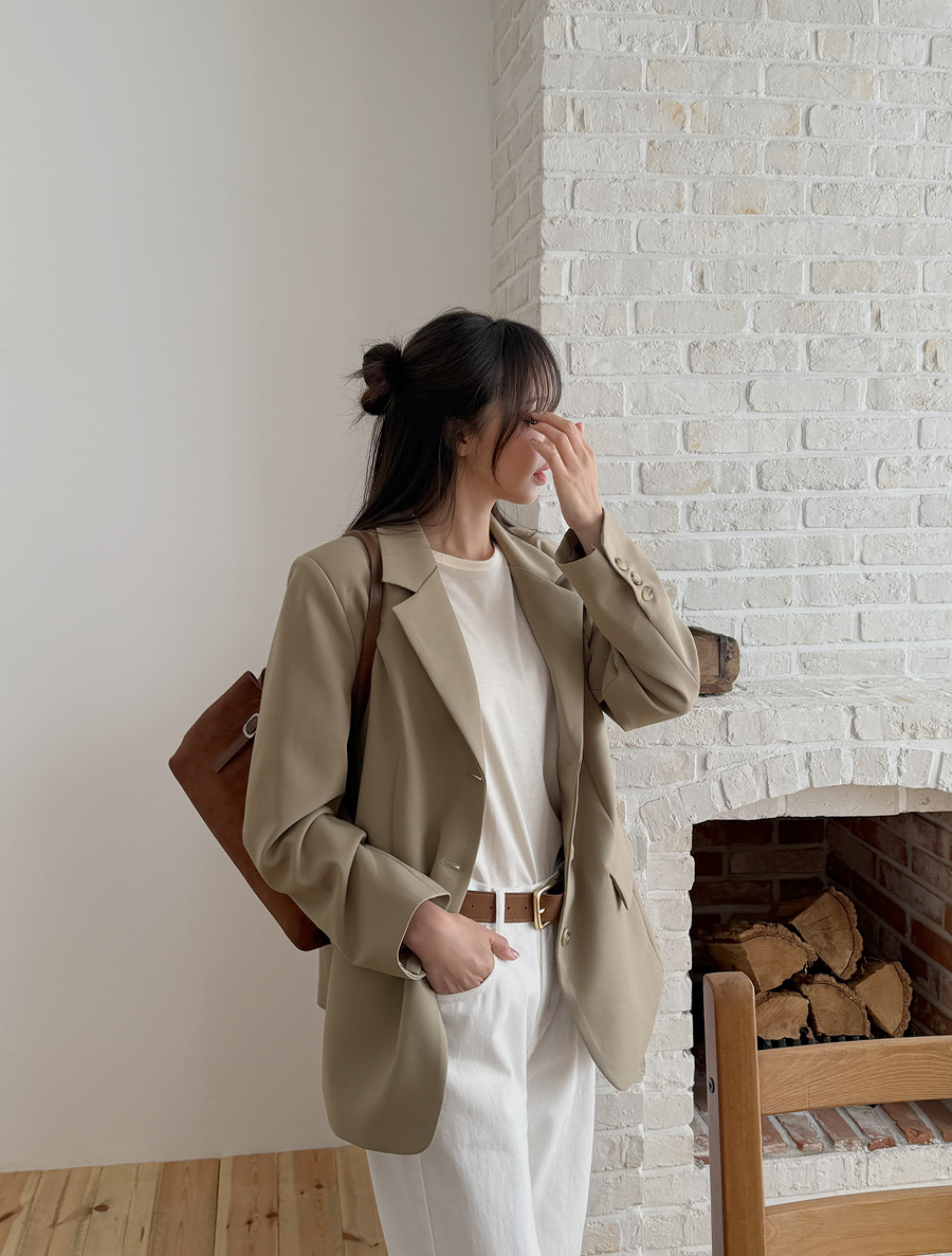 [EVELLET] High-end pin-tuck single jacket