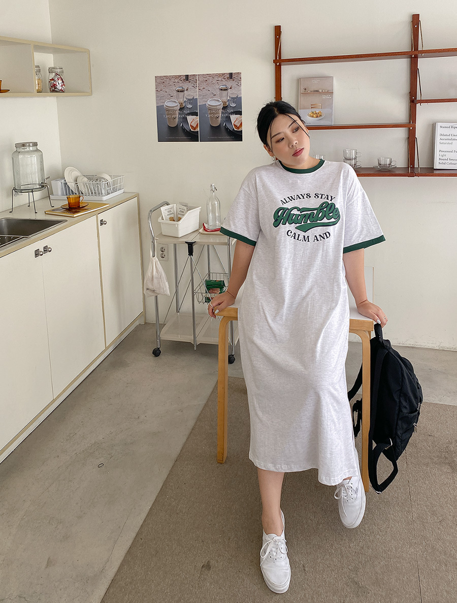 [EVELLET]Fuenil Graphic Print Long Dress