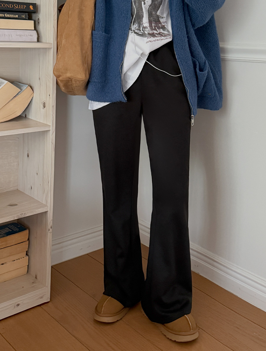 [EVELLET] Motini fleece 2ver. Waistband Pants