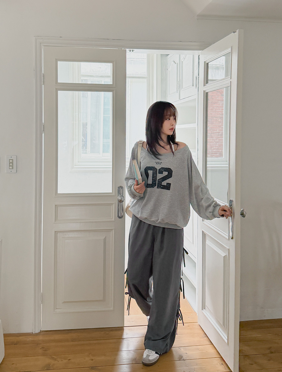 [EVELLET] Espe Side Bowknot Waistband Pants