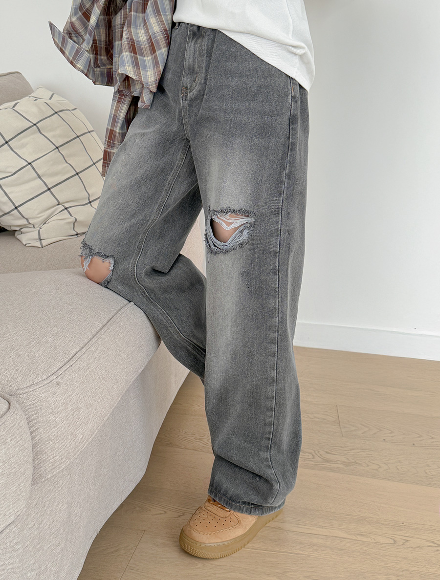 [Everyday Pants] Wished Vintage Semi-Wide Denim Pants