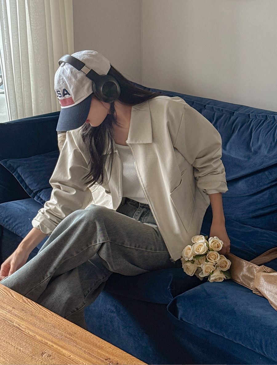 [EVELLET]Coedon Cotton Zip up Jacket