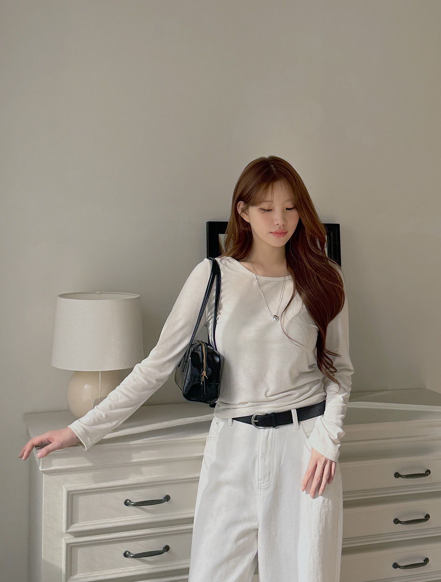 [EVELLET]Laty two-way layer T-shirt