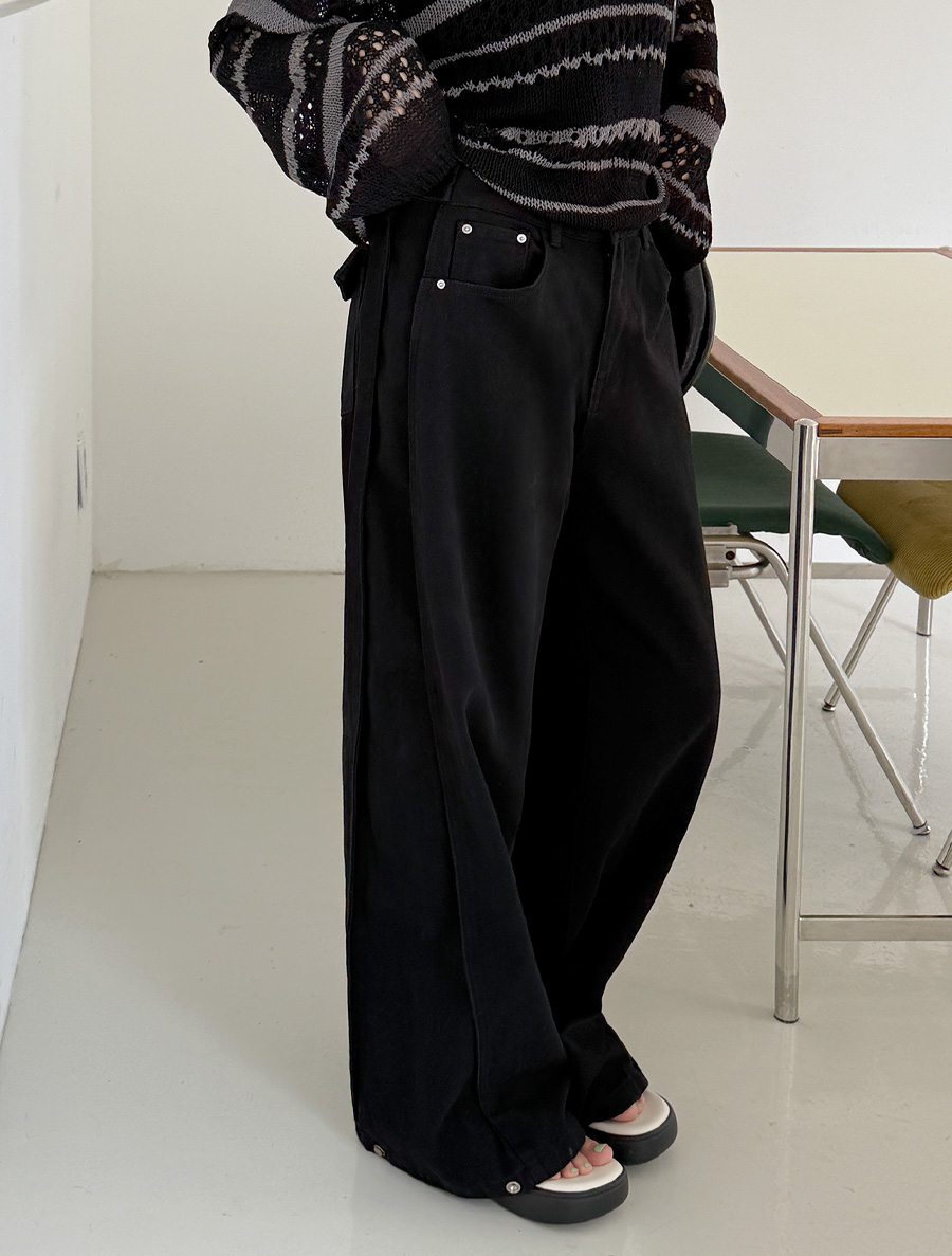 Heckend Cut Wide Cotton Pants