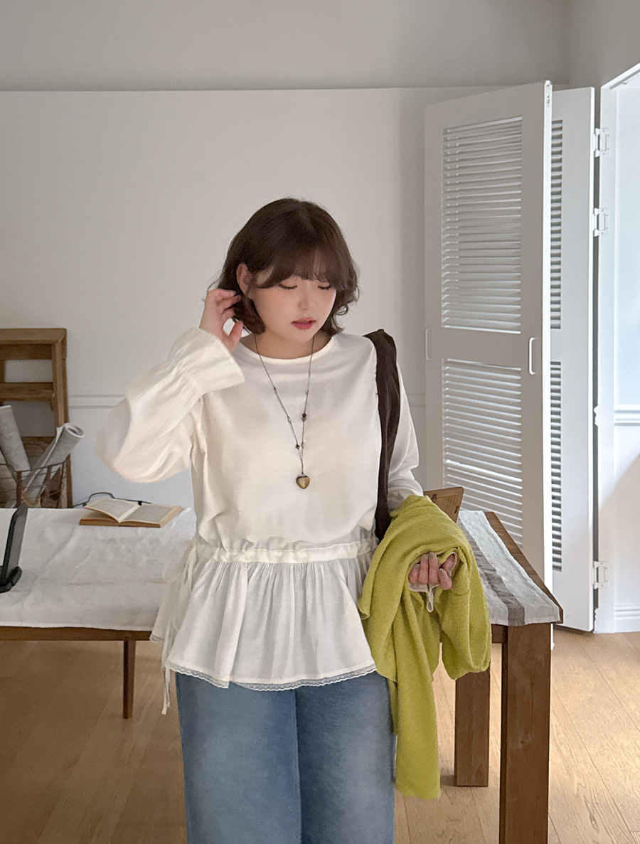 T'Emu Frill Strap Blouse