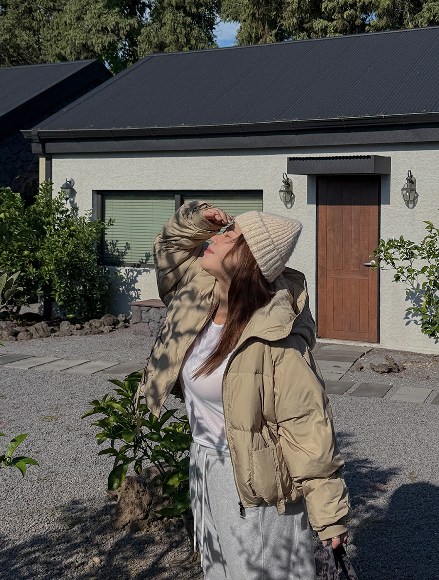 Tenrua Duck Down String Hood Padding