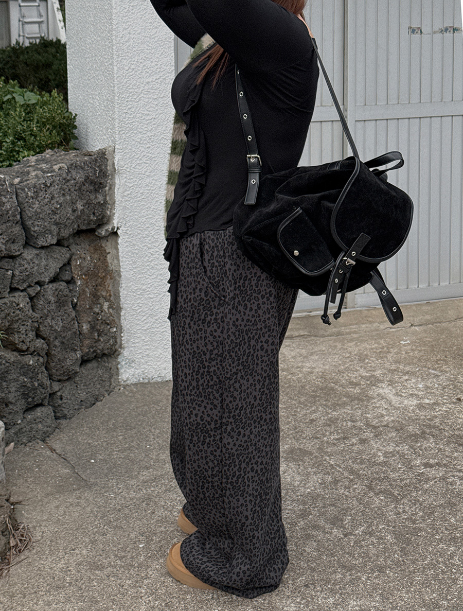 Arvind Suede Buckle BackPack