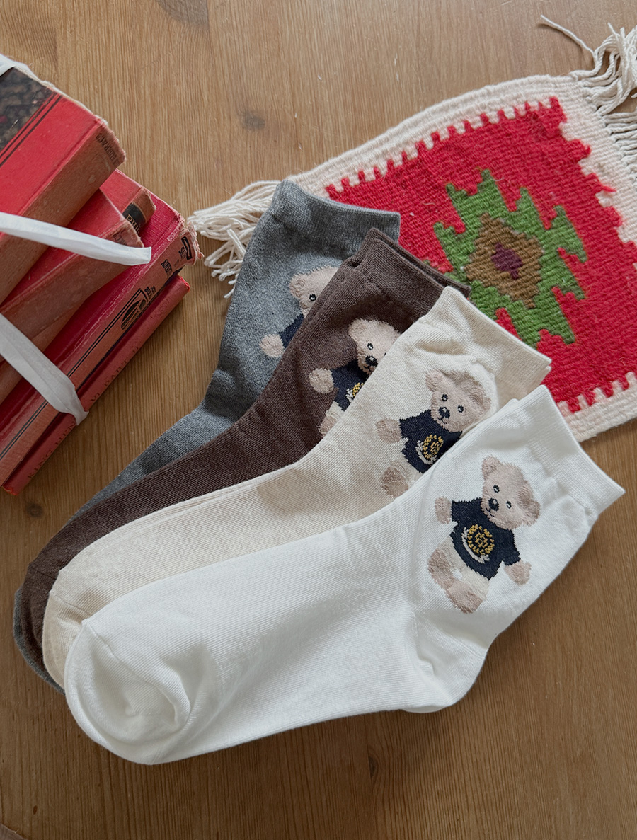 Fendi teddy bear socks