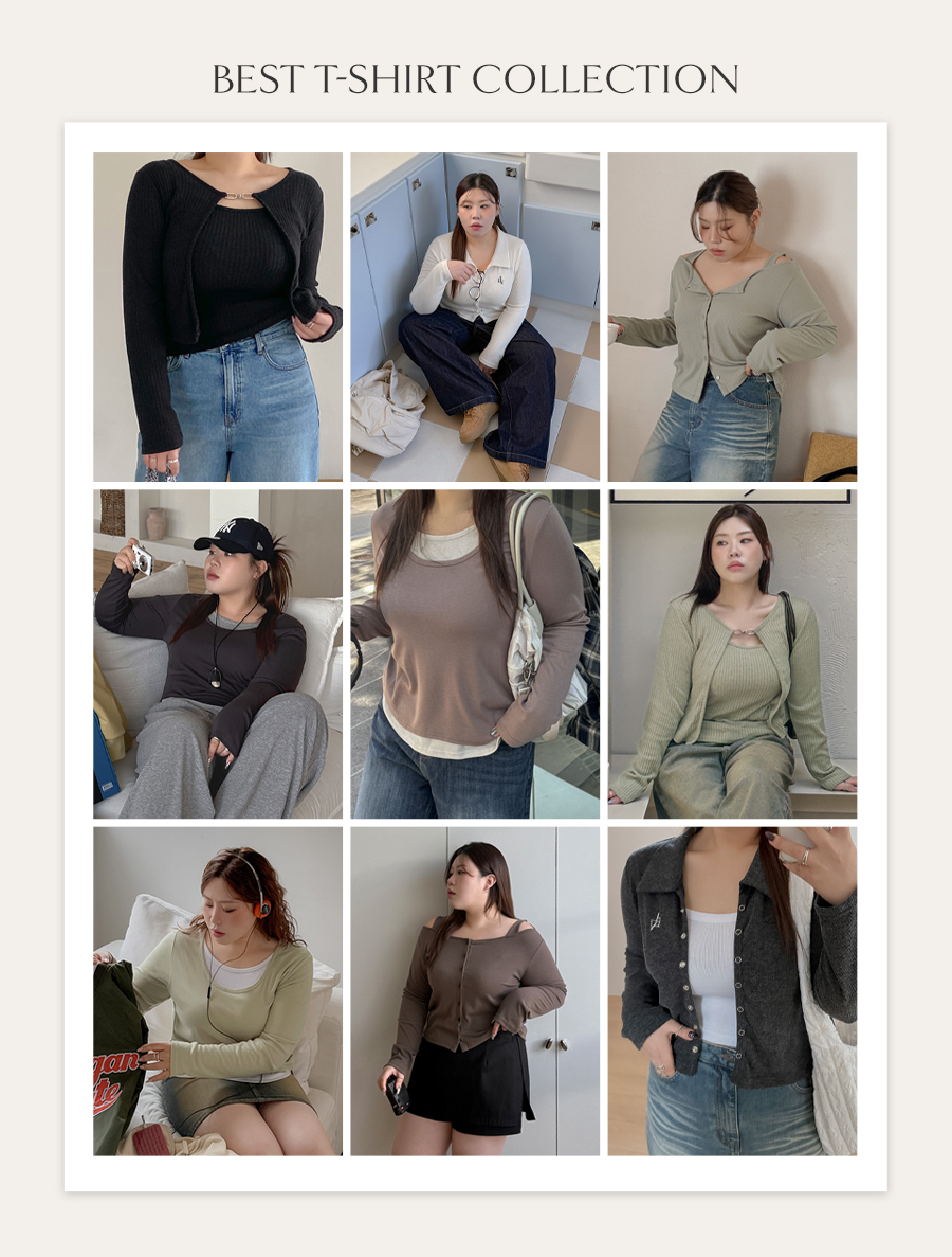 [Set Product] Vest T-shirt 4-piece 1+1 Set