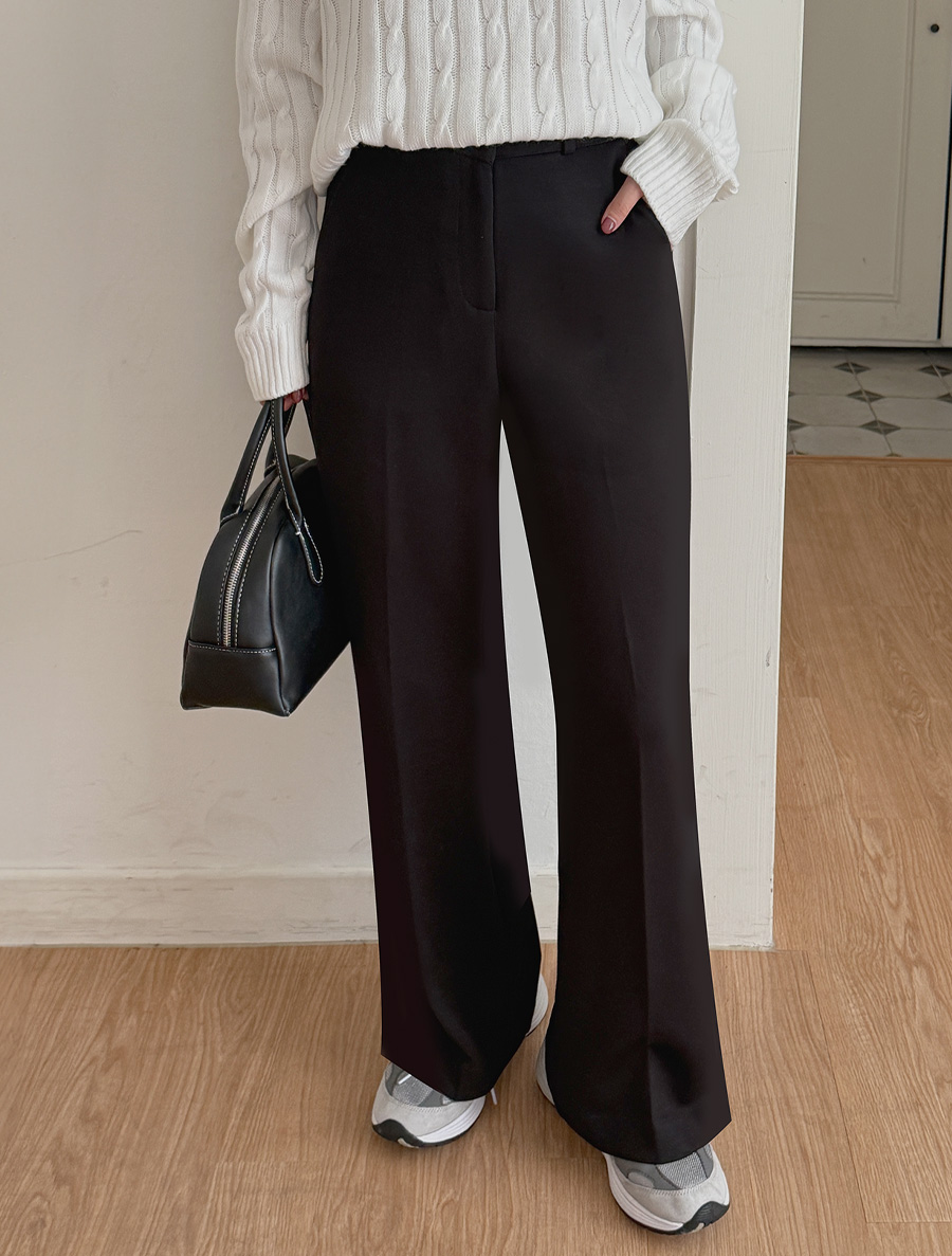 [EVELLET] Selmonb Semi-bootcut Slacks by length