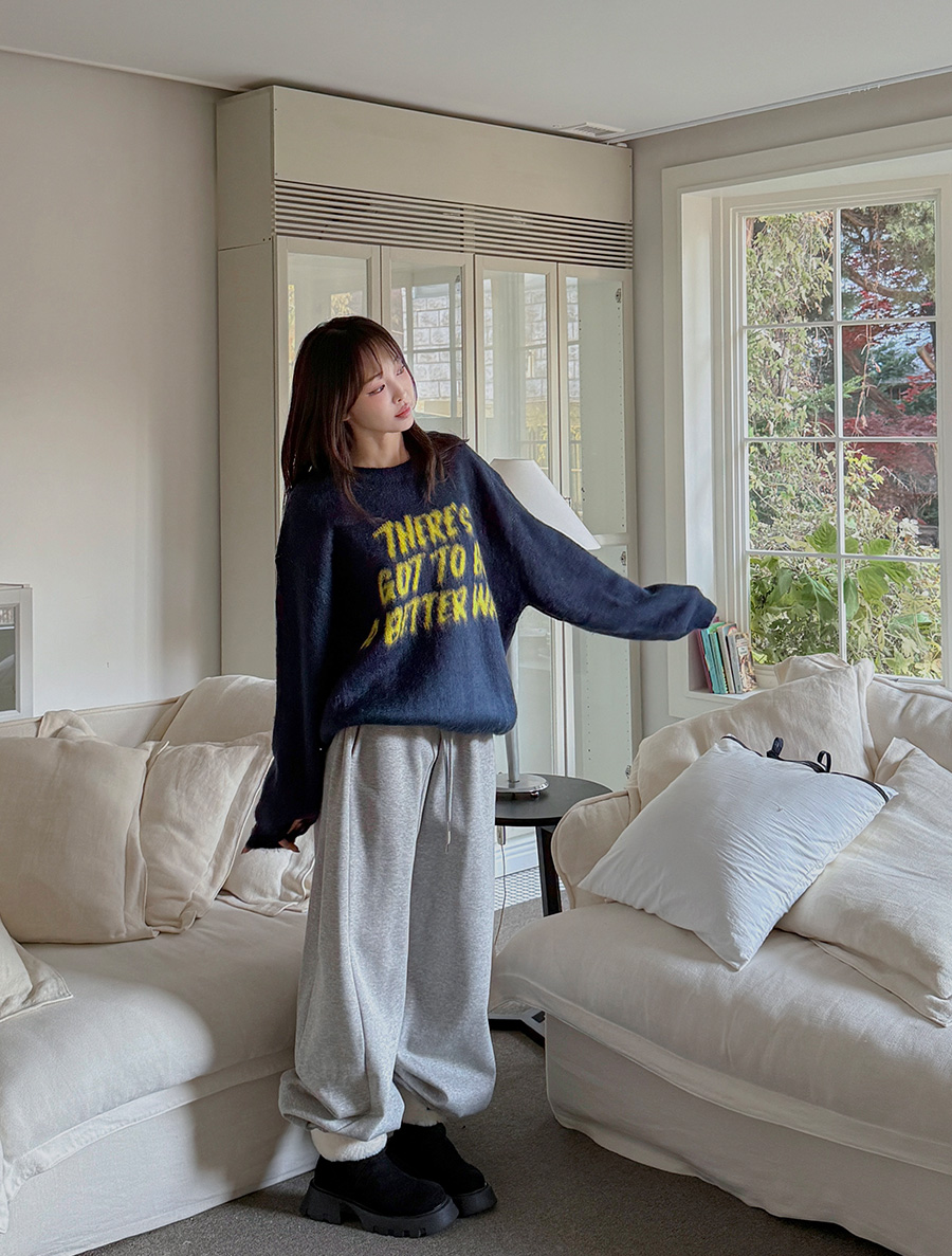 Linmuse Graphic Print Round Knit